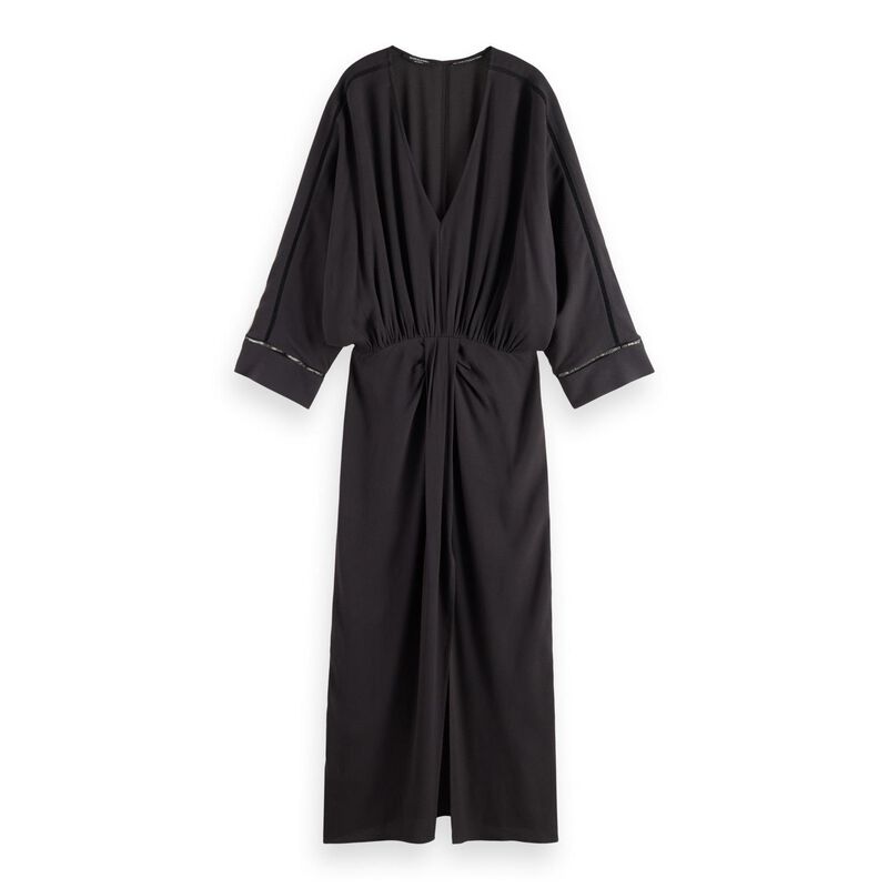 Scotch & Soda Midi Dress With Drape Detail image number 0